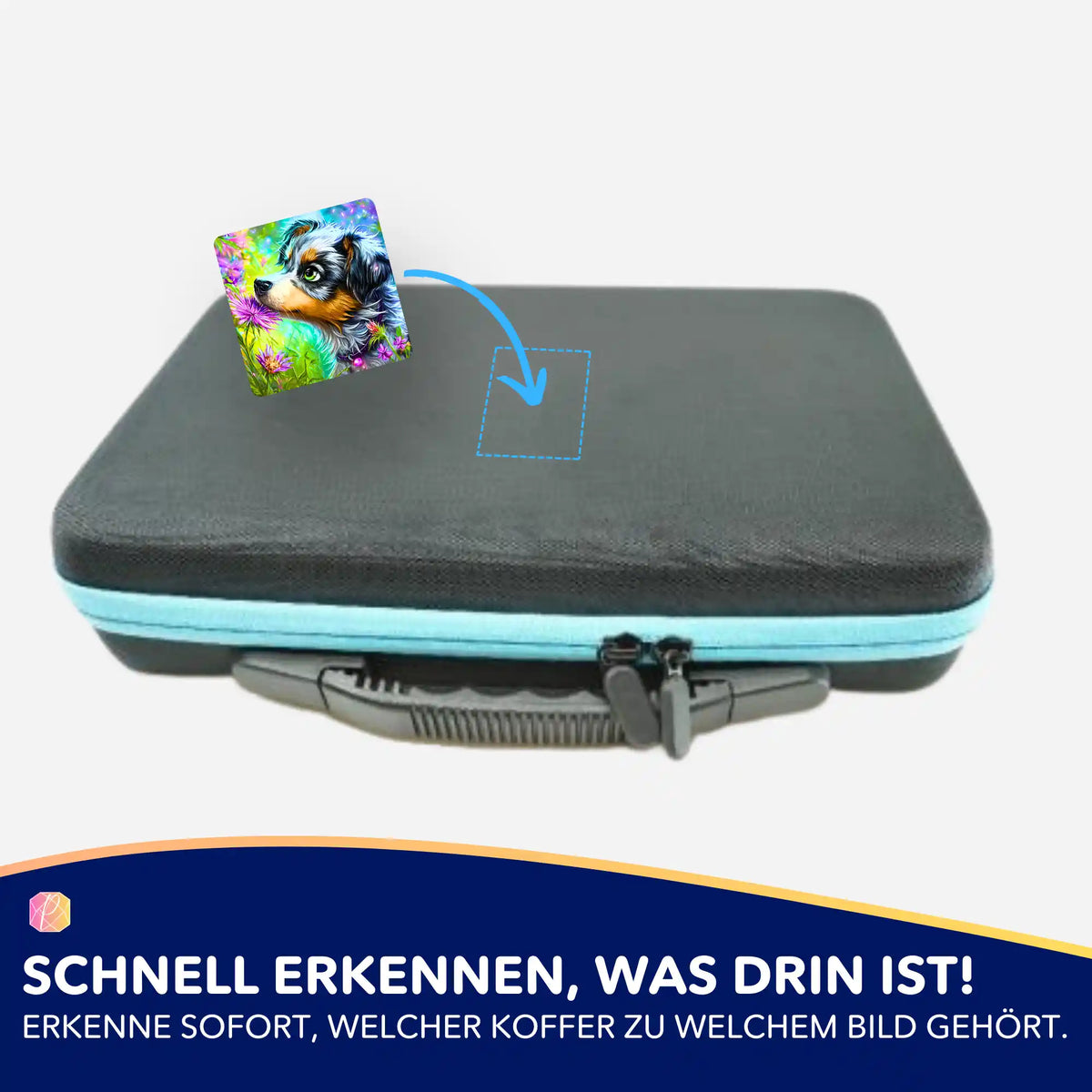Picmondoo Sticker für Diamond Painting Aufbewahrungskoffer zur Organisation deiner Diamanten Painting Kunstwerke