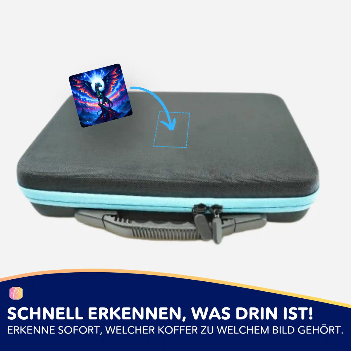 Aetherion Aufkleber für Diamond Painting Koffer zur Organisation deines Zubehörs und deiner Motive