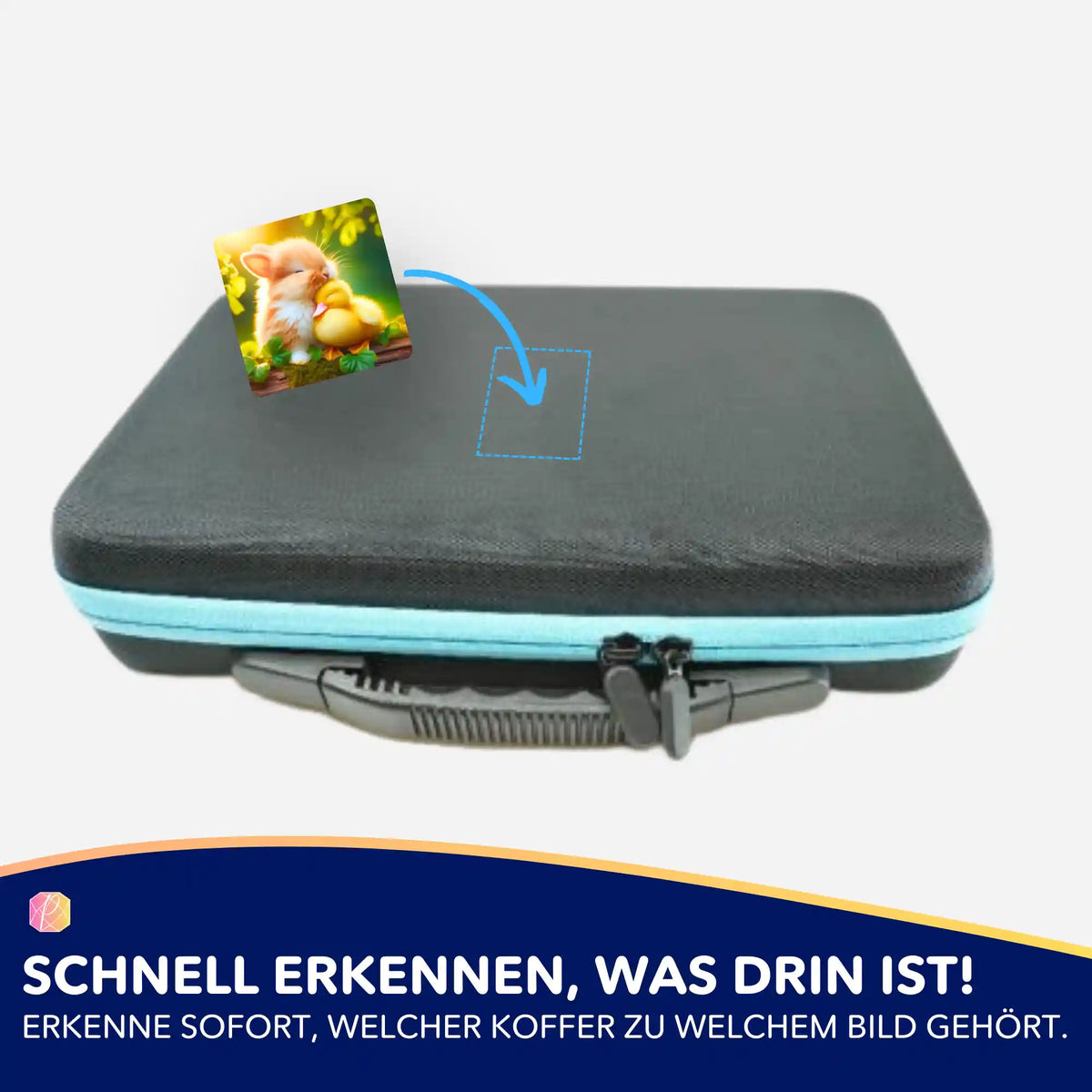 Picmondoo Diamond Painting Aufkleber zur Beschriftung von Zubehör-Koffern für mehr Ordnung bei deinem DIY-Hobby