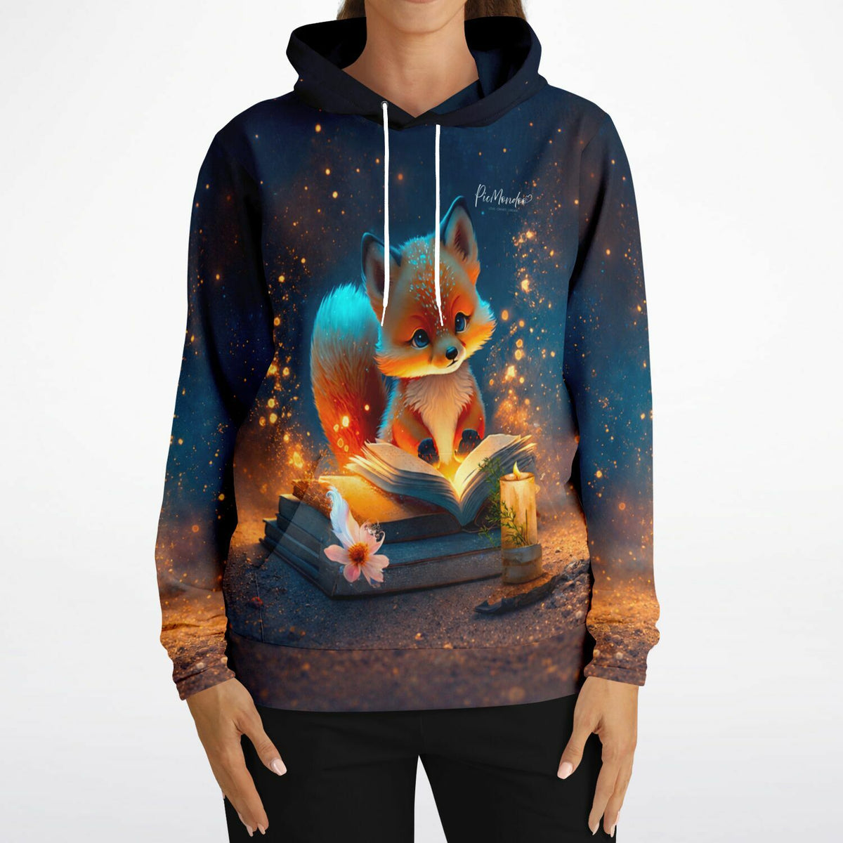 Dreamer Hoodie Lesestunde im Fuchswald mit magischem Fuchs-Motiv, inspiriert durch unsere Malen nach Zahlen Designs.