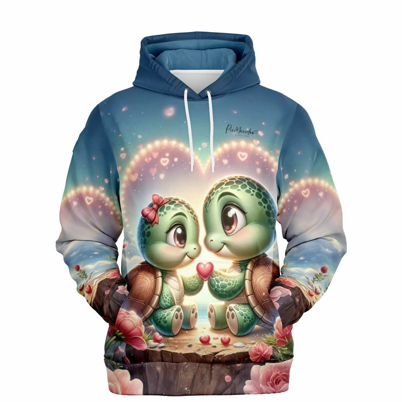 Dreamer Hoodie mit Paul und Paulinchen Schildkröten-Motiv, perfekt für Fans von Diamond Painting und DIY-Kunst.