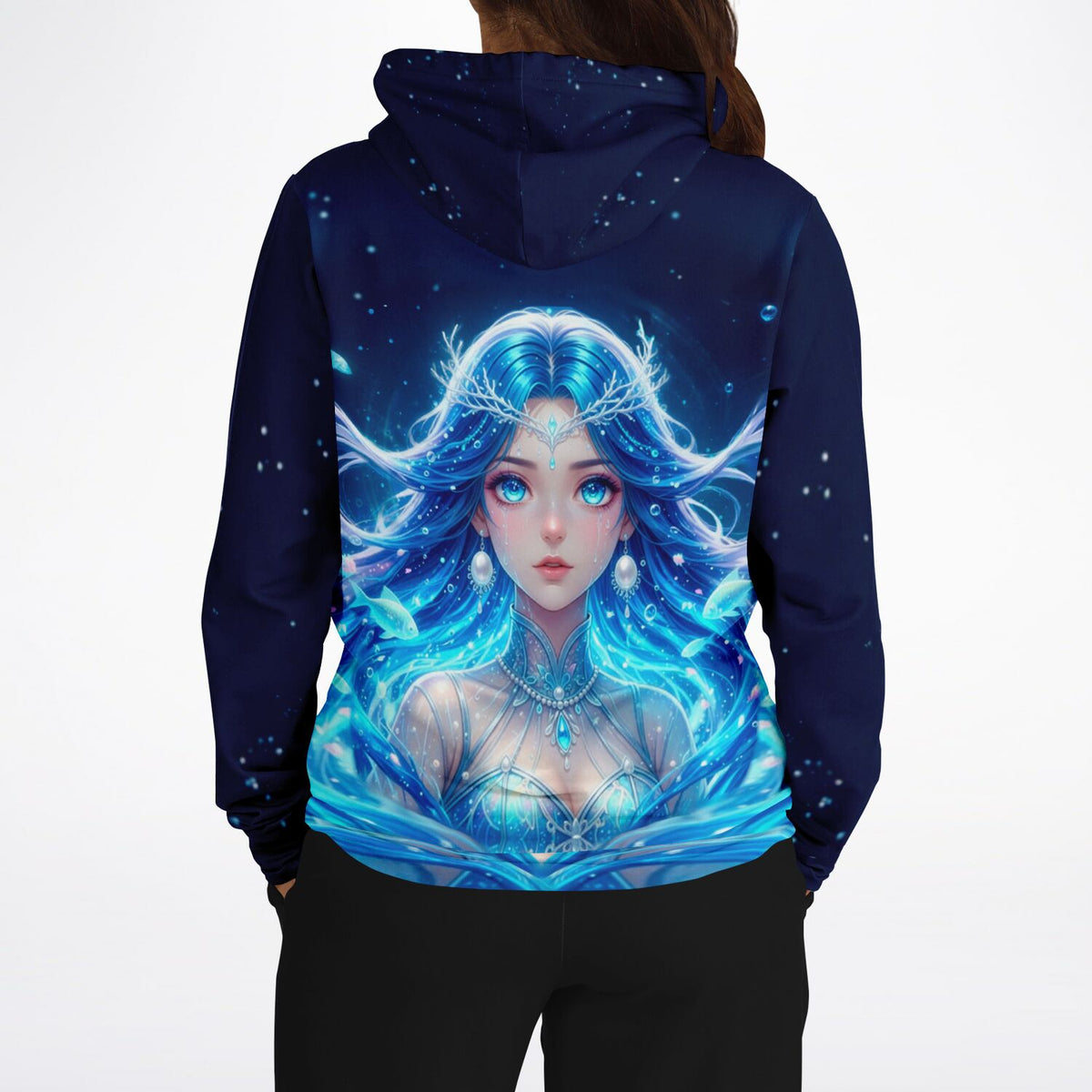 Dreamer Hoodie mit Nerelya Hüterin der Tiefe Motiv, perfekt für Fans von Diamond Painting und magischen Designs.
