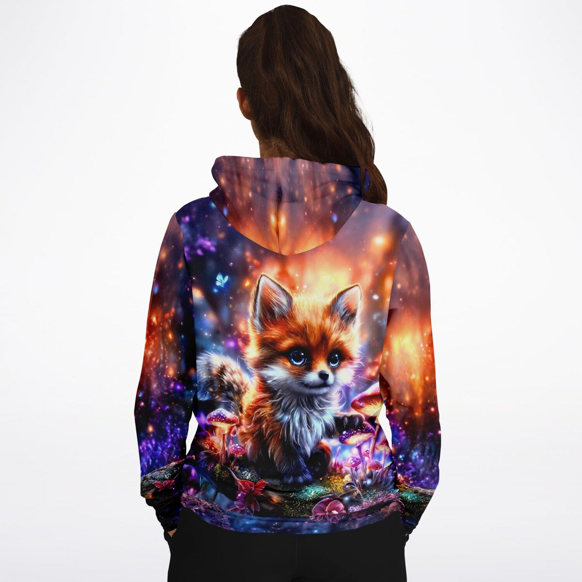 Fynni Fuchs Dreamer Hoodie mit magischem Wald Motiv, perfekt für Fans von Diamond Painting und Malen nach Zahlen Kunst.