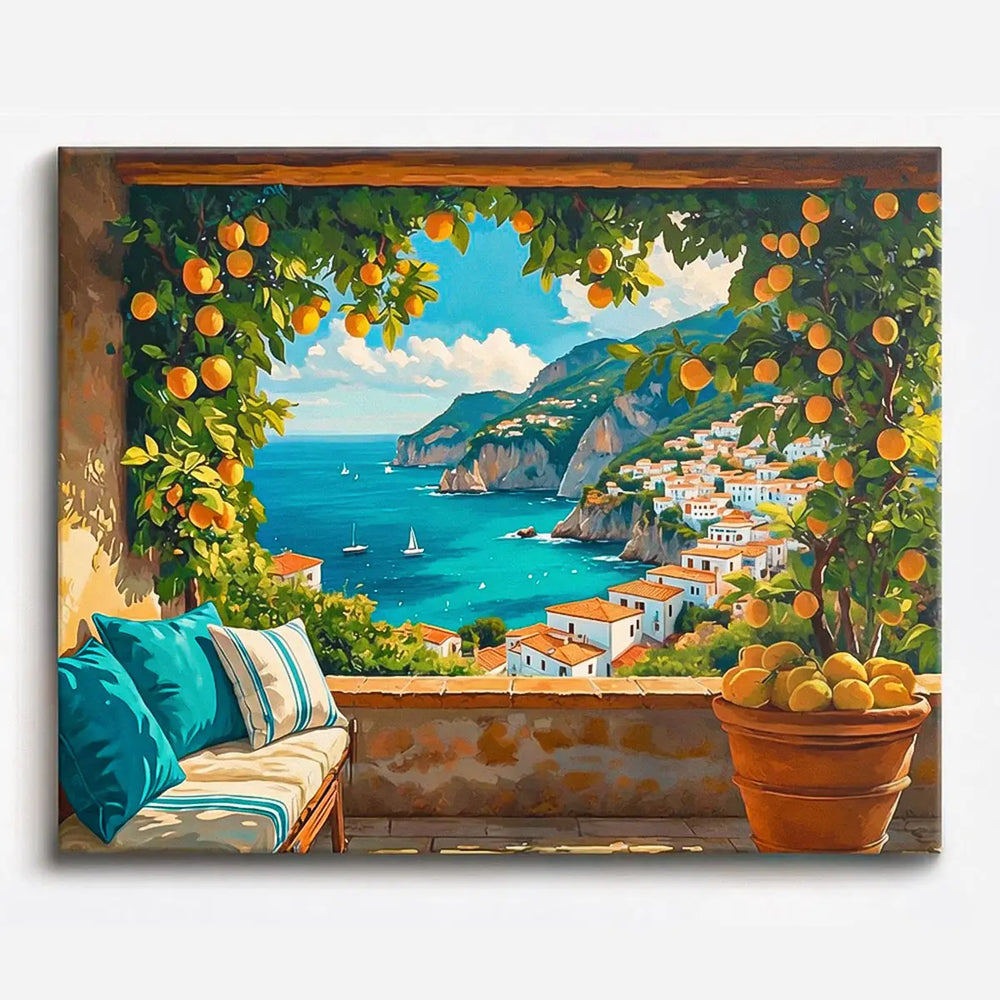 Peinture par numéros - Parfum de citron et brise marine