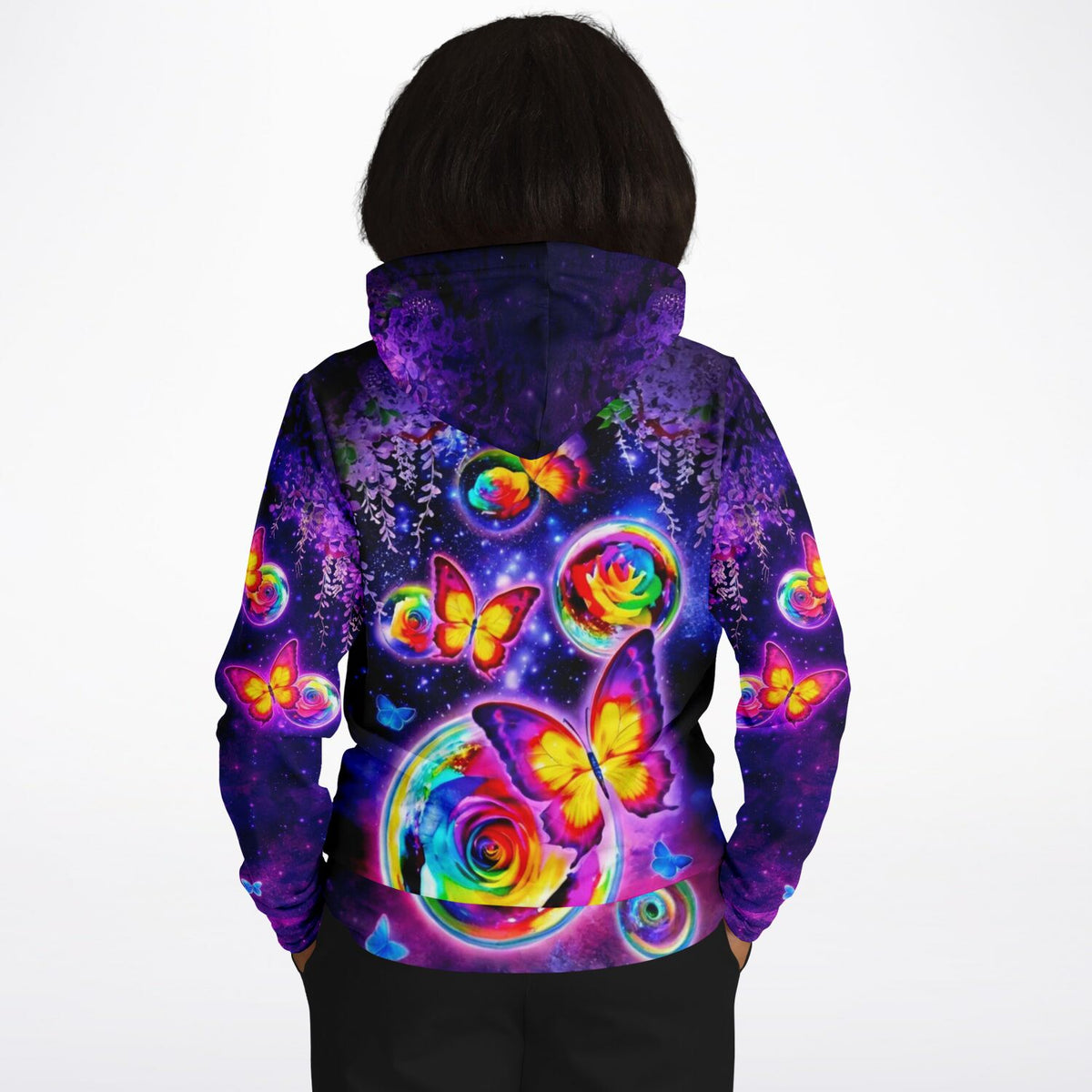 Dreamer Hoodie im Schmetterlingstanz Design mit Mondschein-Motiv für Fans von Diamond Painting und Malen nach Zahlen