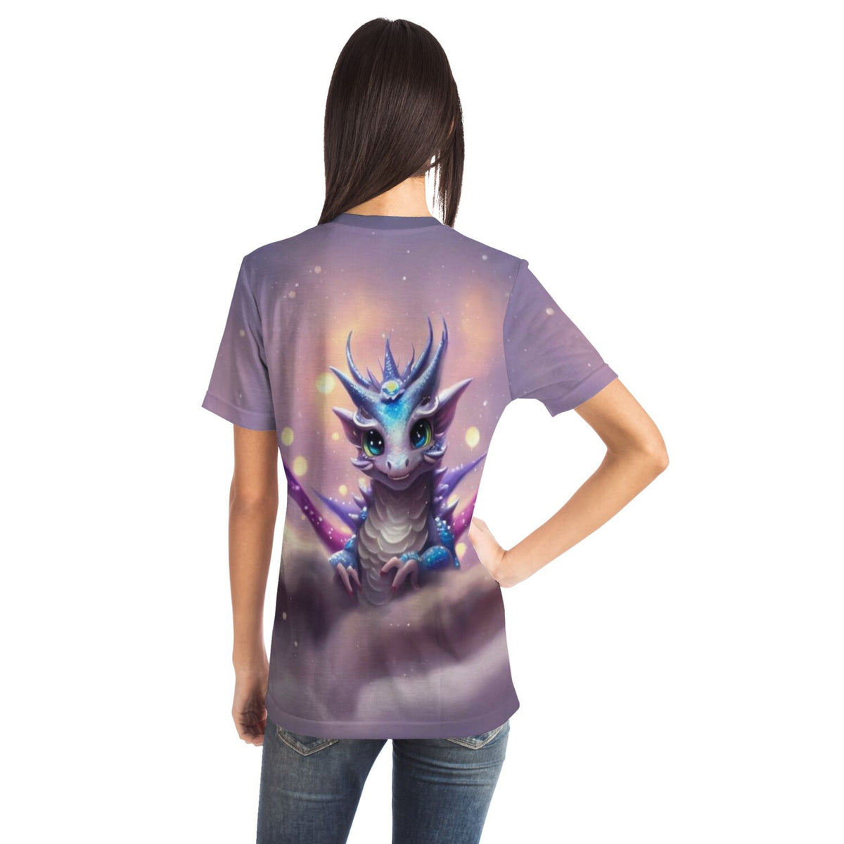 T-Shirt mit süßem Drachen-Motiv, perfekt für Fans von Diamond Painting und kreativen Malen nach Zahlen Designs.
