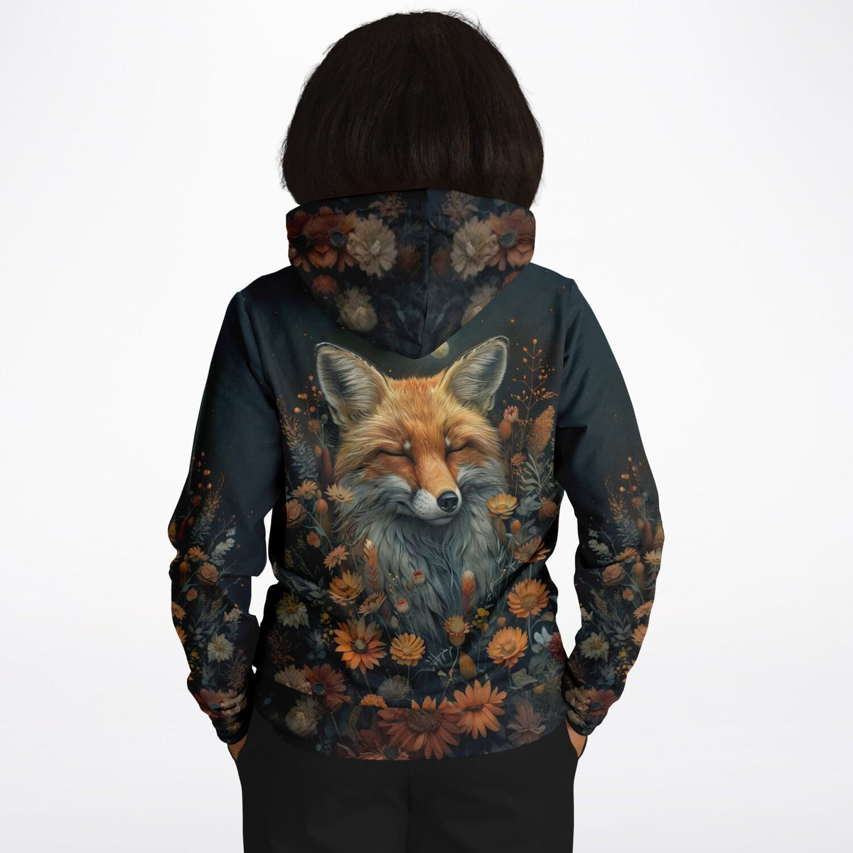 Dreamer Hoodie mit Fuchs-Motiv und Blumen – perfekt für Fans von Diamond Painting und Malen nach Zahlen