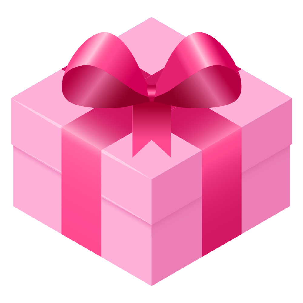 Rosa Überraschungs-Geschenkbox für Diamond Painting Set oder Malen nach Zahlen von Picmondoo