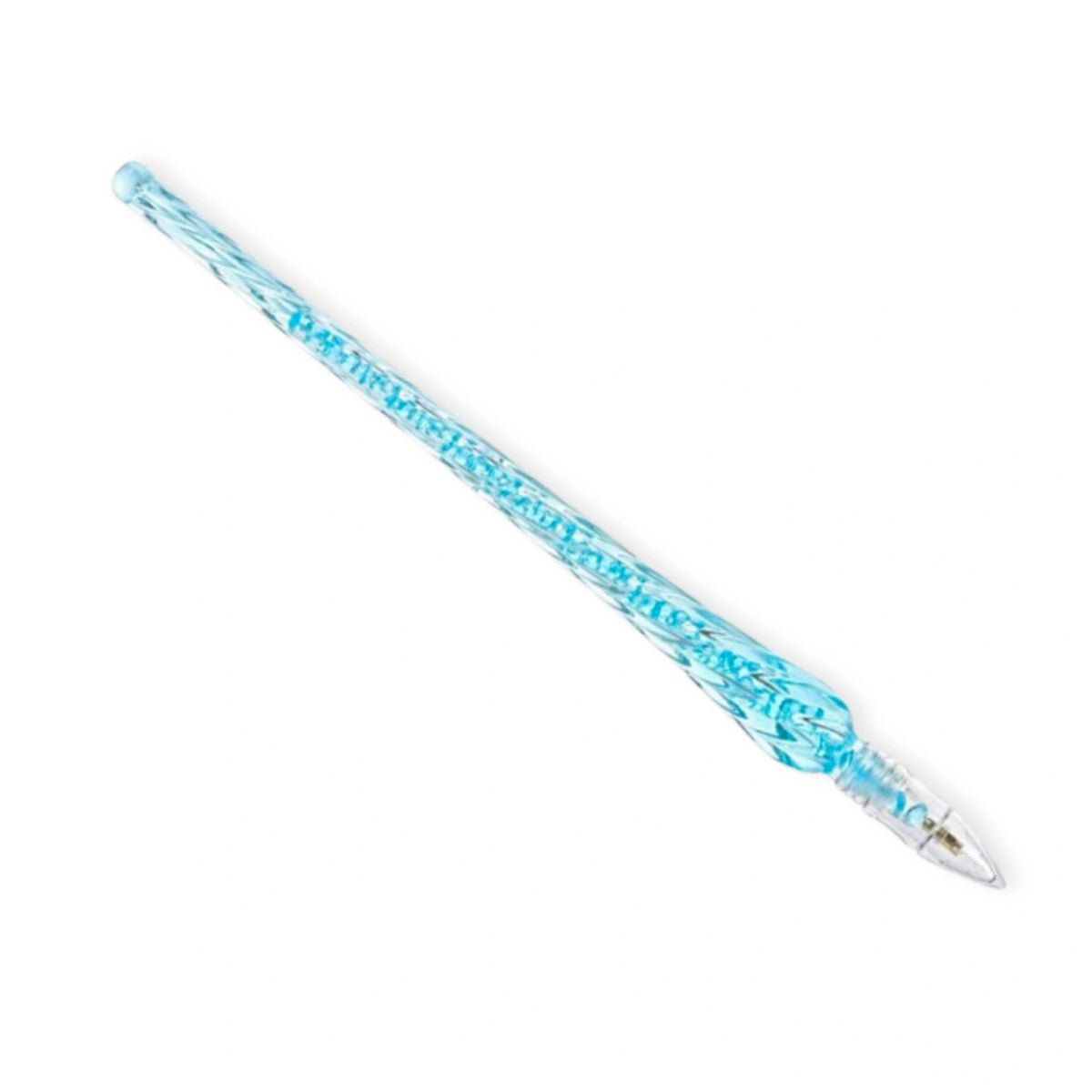 Blauer Diamond Painting Stift Twister mit Glitzer-Optik als hochwertiges Diamond Painting Zubehör