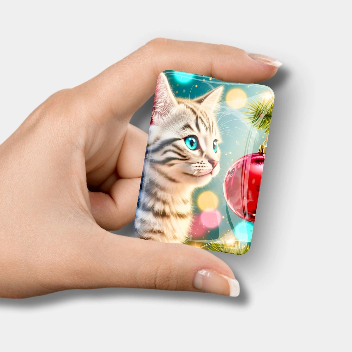Glas Cover Minder Minka mit Katzenmotiv für Diamond Painting Zubehör – starker Magnet zum Halten der Schutzfolie