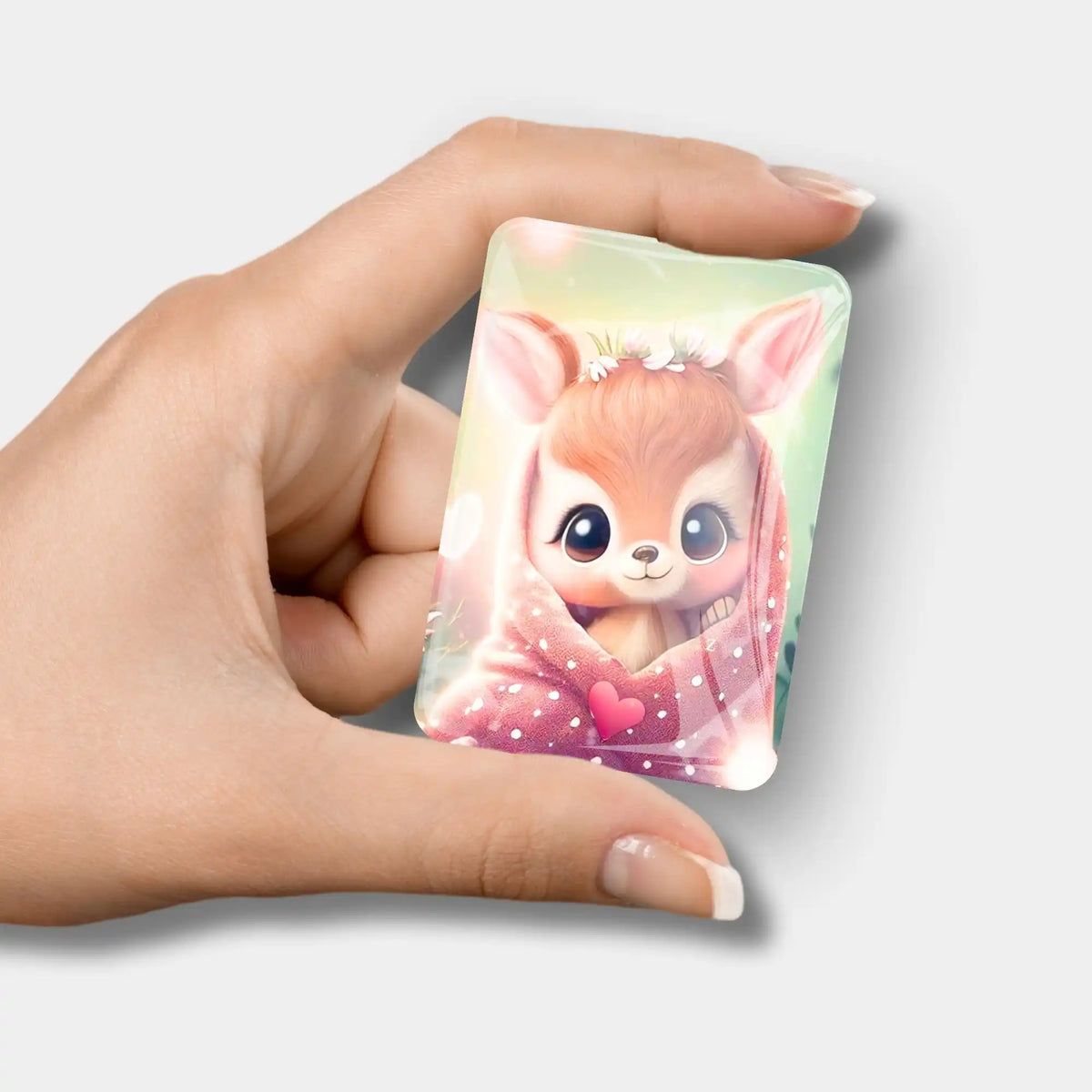 Süßer Rehkitz Cover Minder aus Glas für Diamond Painting zum Halten der Schutzfolie auf der Leinwand