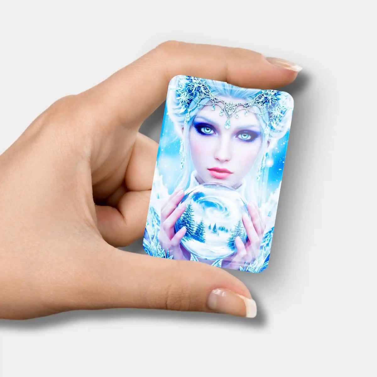 Magnetischer Eiskönigin Cover Minder für Diamond Painting in der Hand gehalten