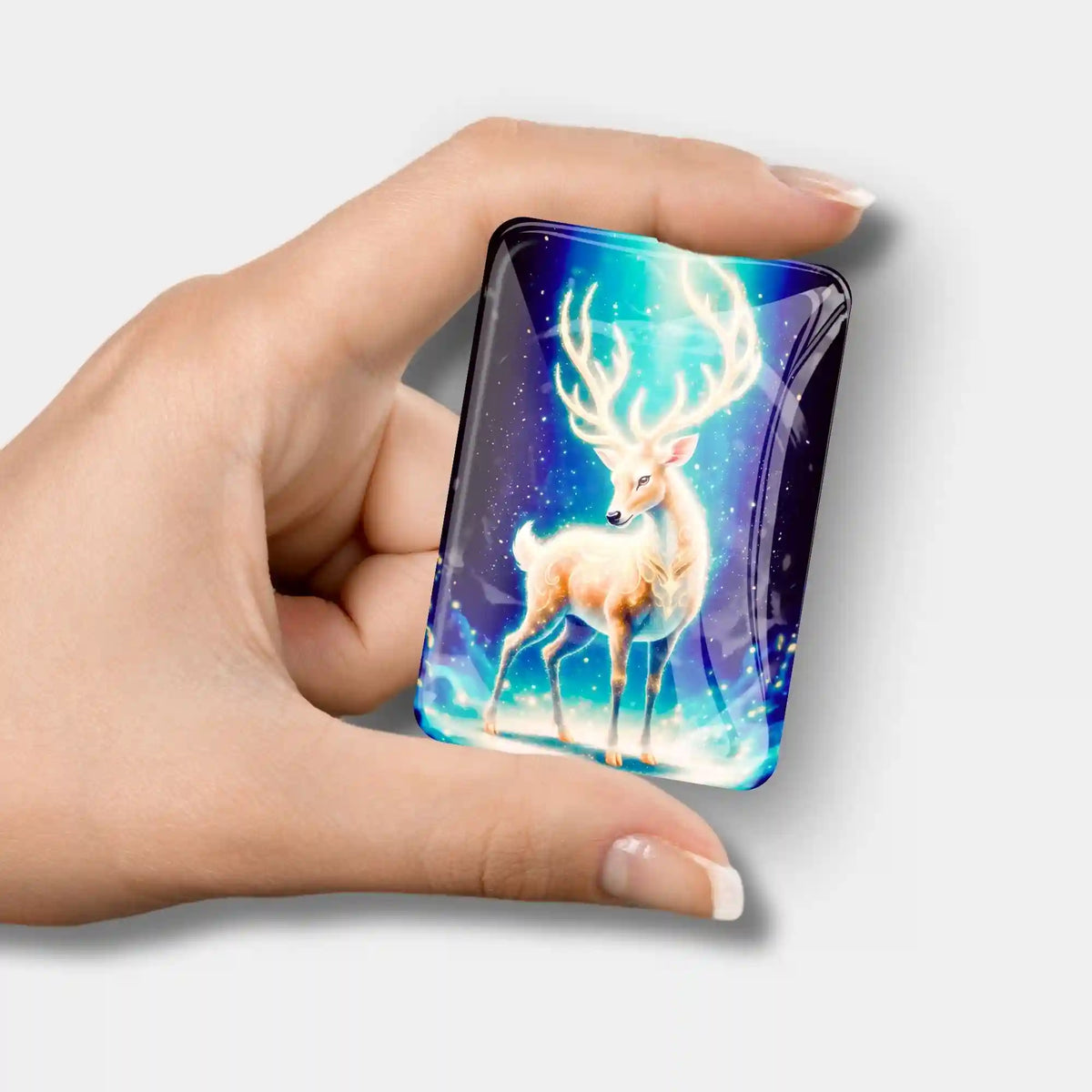 Glas Cover Minder Herr der Wälder mit Hirsch-Motiv für Diamond Painting Zubehör