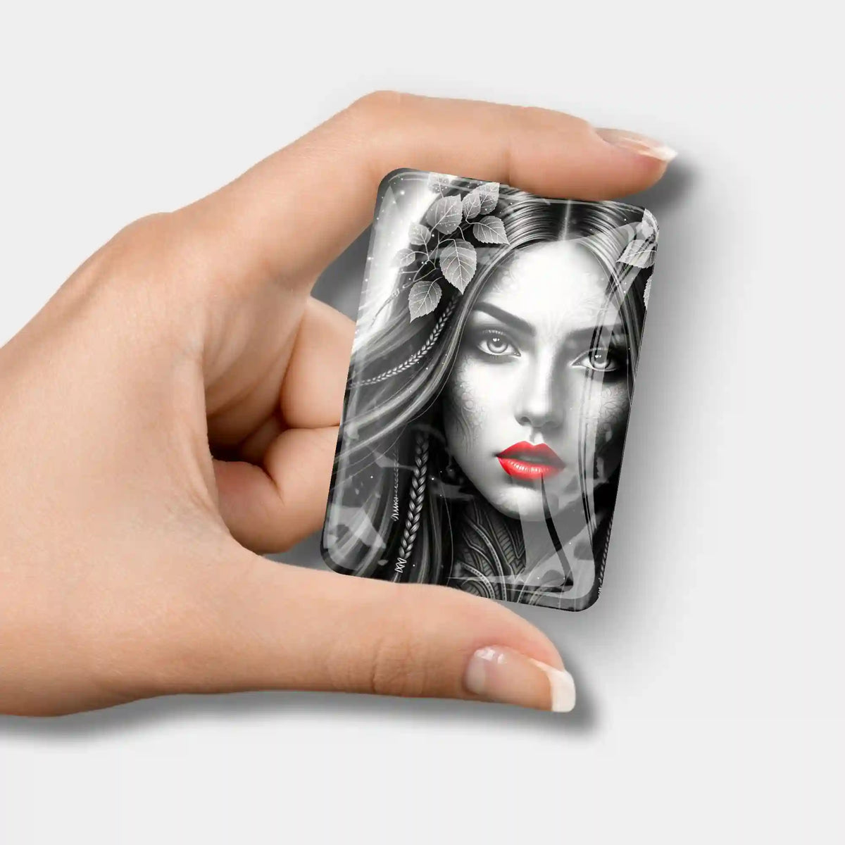 Diamond Painting Cover Minder mit Red Lips Motiv für mehr Komfort beim Diamanten Painting von Picmondoo