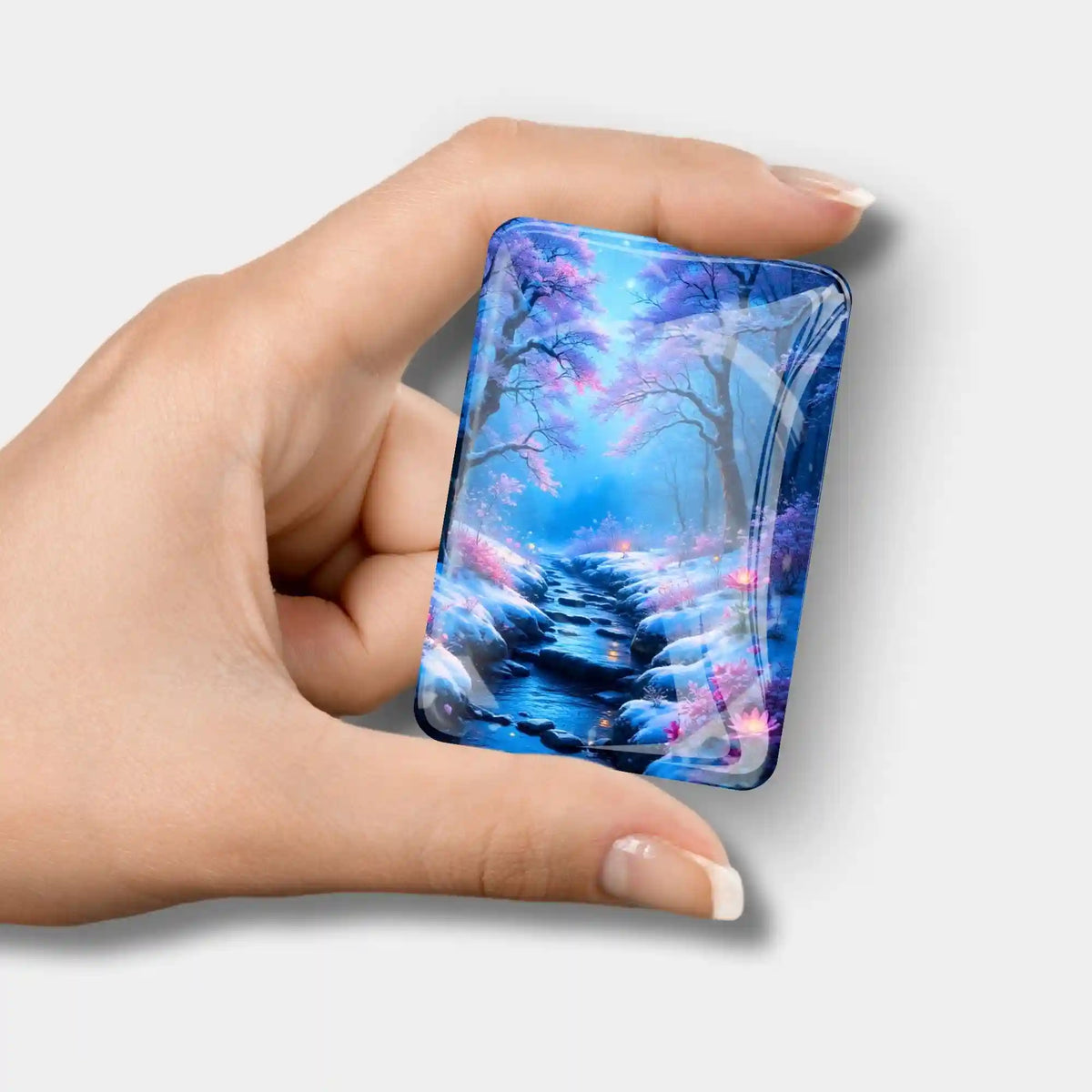 Magischer Cover Minder mit Motiv Fluss der Träume als praktisches Accessoire für Diamond Painting Zubehör