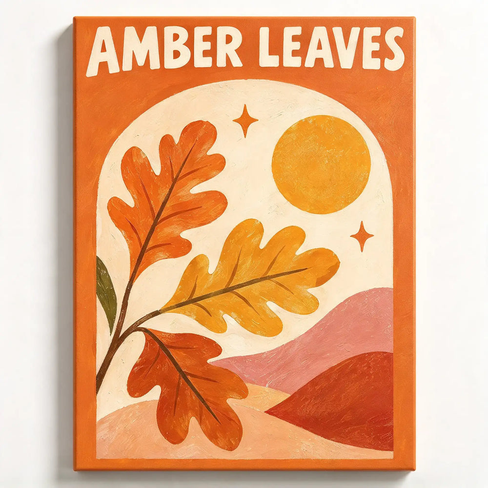 Malen nach Zahlen - Amber Leaves
