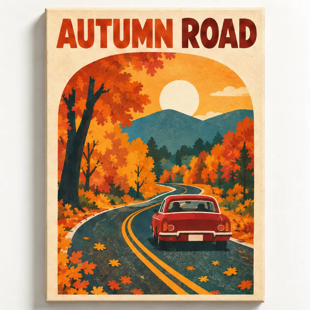 Malen nach Zahlen - Autumn Road
