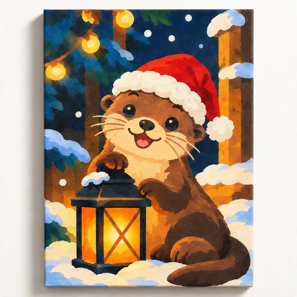 Malen nach Zahlen - Kleiner Ottertraum