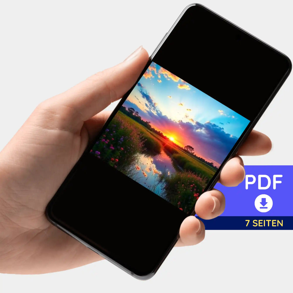 Digitale Picmondoo Bildmappe Morgenrot als PDF-Download für Diamond Painting und Malen nach Zahlen Projekte
