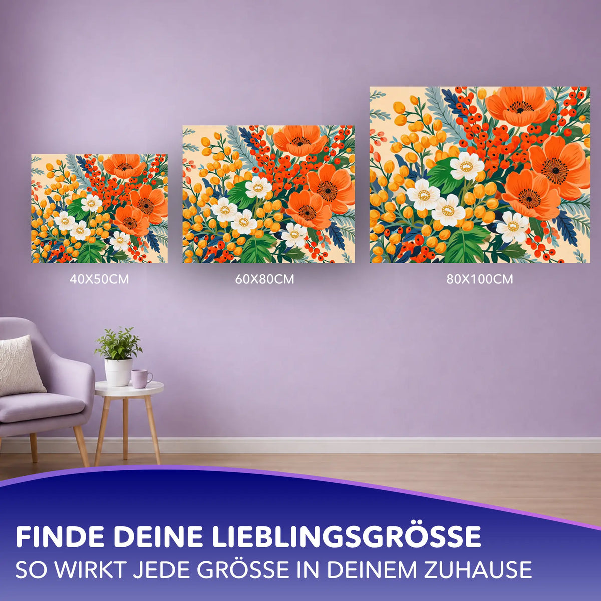 Malen nach Zahlen - Blütenreigen