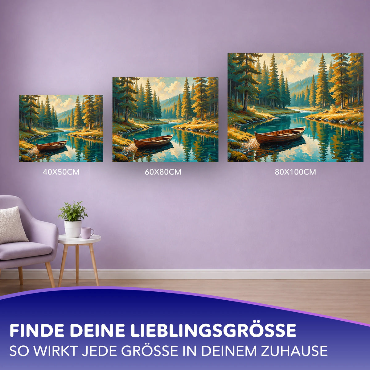 Malen nach Zahlen - Am Fluss der Stille