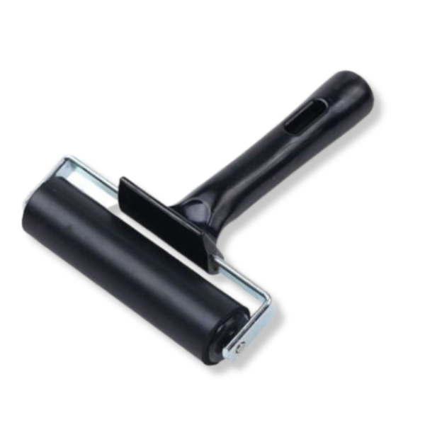 Schwarze Diamond Painting Rolle zum Festdrücken und Fixieren der Steinchen für ein perfektes Ergebnis.