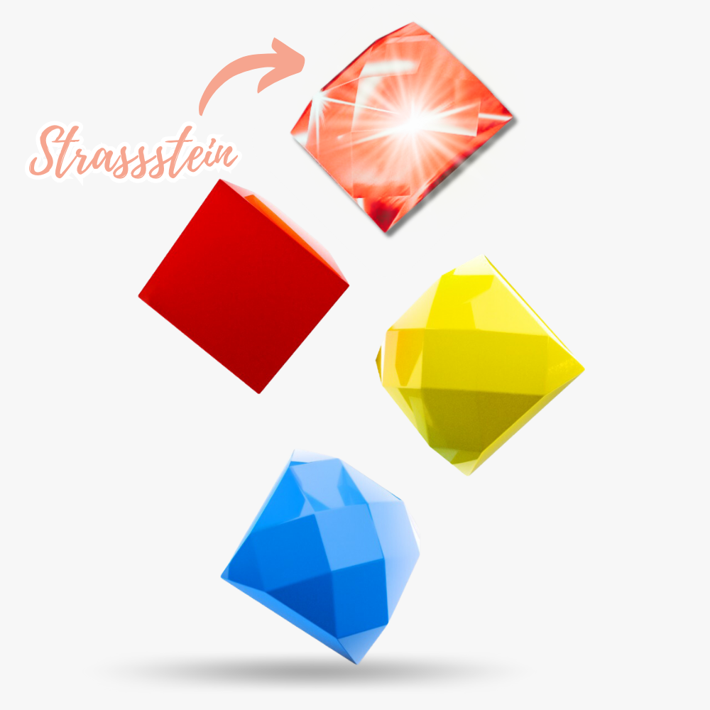 Quadratische Diamond Painting Strass-Spezialsteine in verschiedenen glitzernden Farben für kreative DIY-Bastelsets