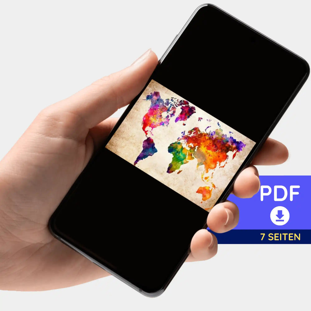 Portfolio numérique - Planisphère coloré