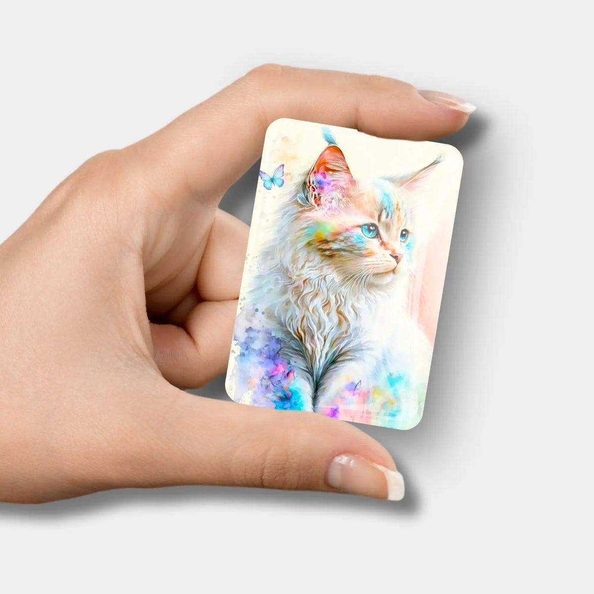 Zarter Kätzchen Cover Minder aus Glas als magnetisches Zubehör für Diamond Painting und Bastelsets