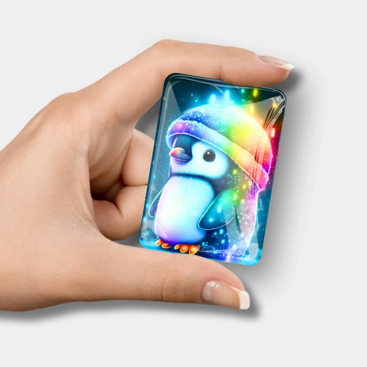 Pinguin Cover Minder aus Glas als praktisches Diamond Painting Zubehör zum Fixieren der Leinwandabdeckung