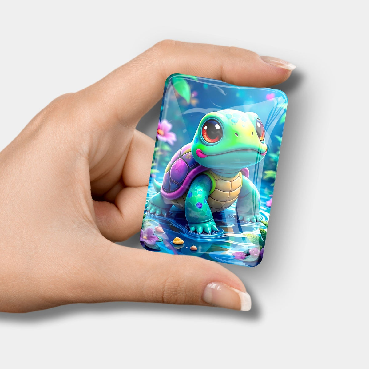 Süßer Donatello Schildkröten Cover Minder aus Glas für Diamond Painting Projekte als praktisches Zubehör
