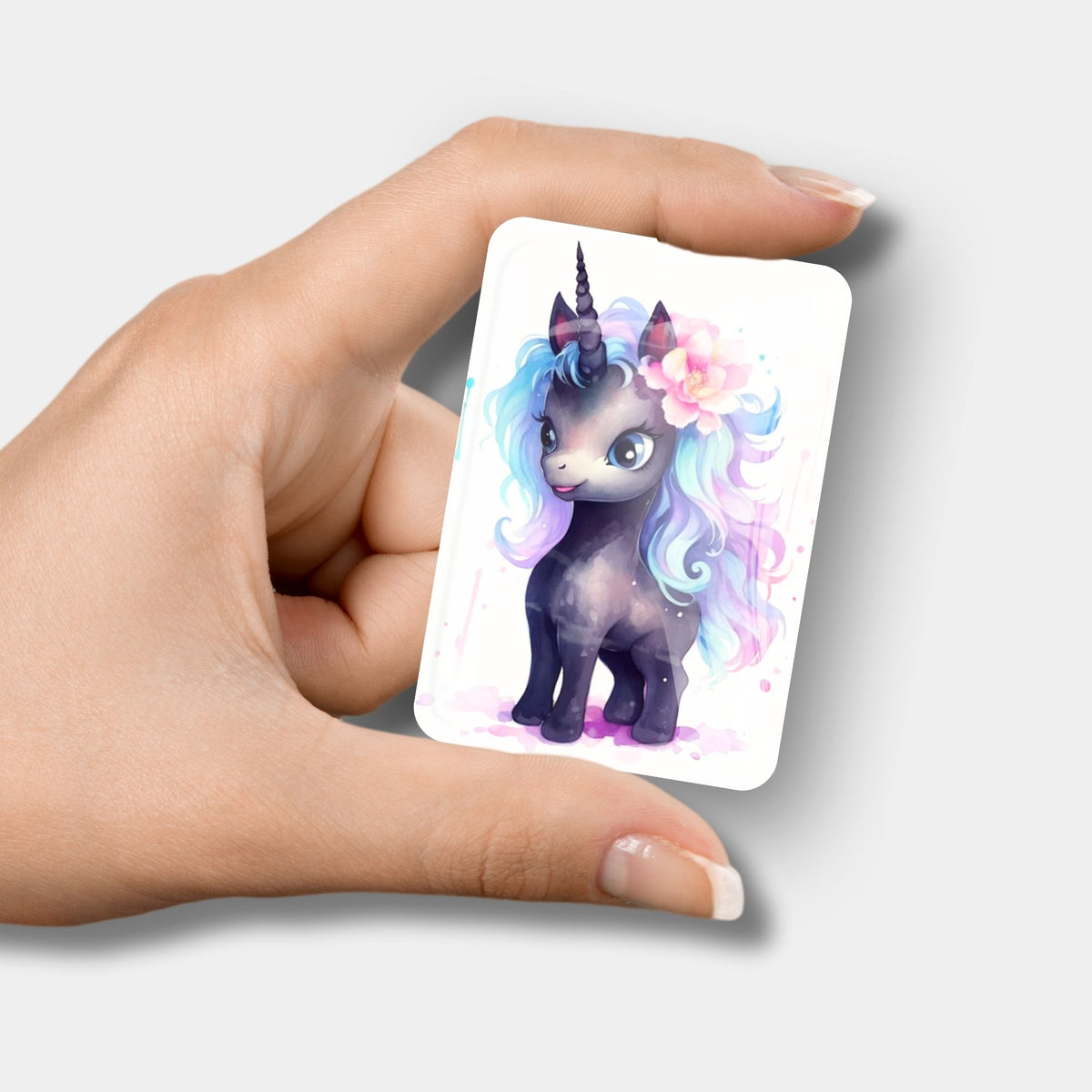 Einhorn Cover Minder Serafina aus Glas als praktisches Zubehör für Diamond Painting Projekte