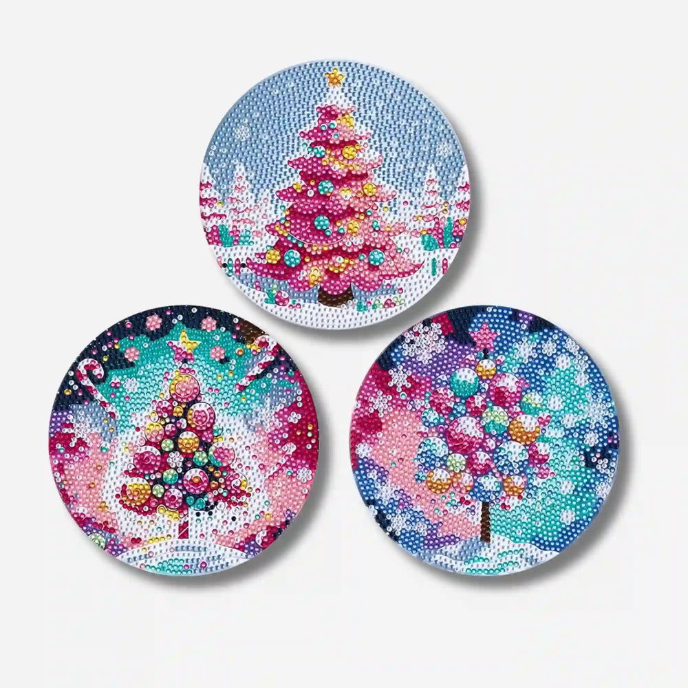 Diamond Painting Attrape-soleil - Grands sapins de Noël
