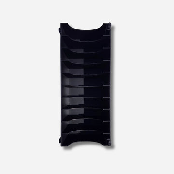 Schwarzer 3D-gedruckter Diamond Painting Organizer für Zipptüten zur praktischen Aufbewahrung von Bastelzubehör.