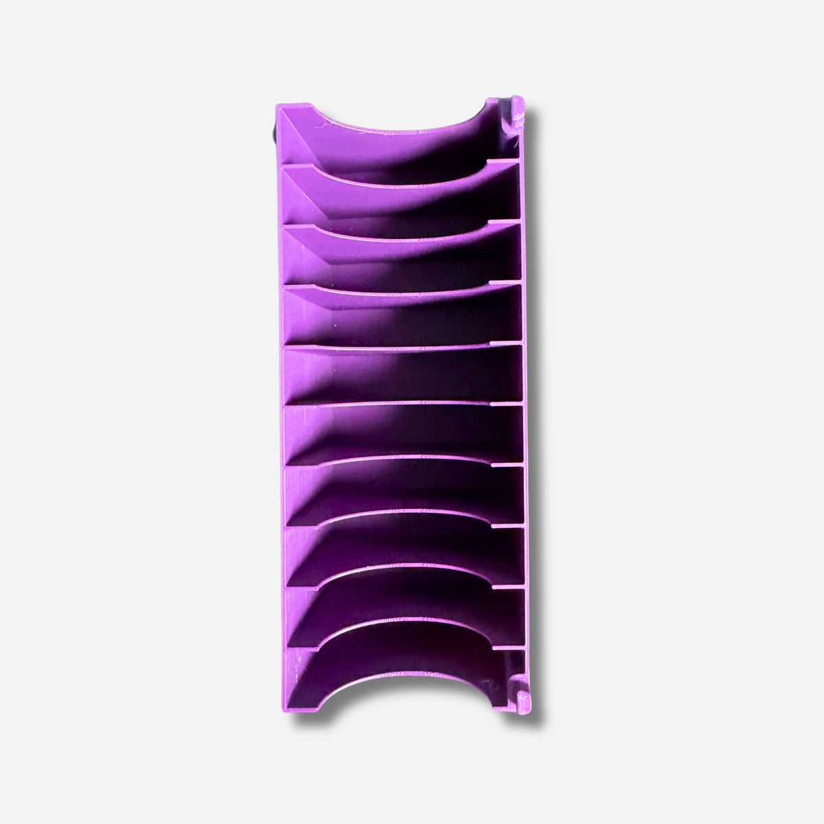 Violette 3D-gedruckte Diamond Painting Zipptütenbox zur übersichtlichen Aufbewahrung von Bastelzubehör und Steinchen.