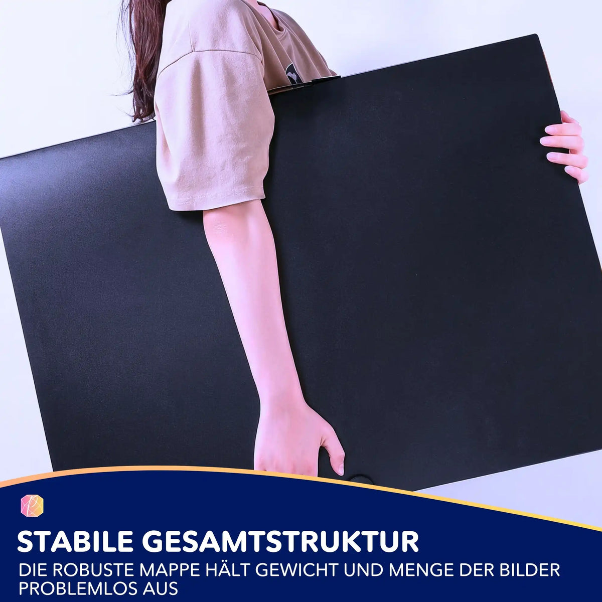 Schwarze Diamond Painting Sammelmappe zur sicheren Aufbewahrung für fertige 5d Diamond Painting Bilder