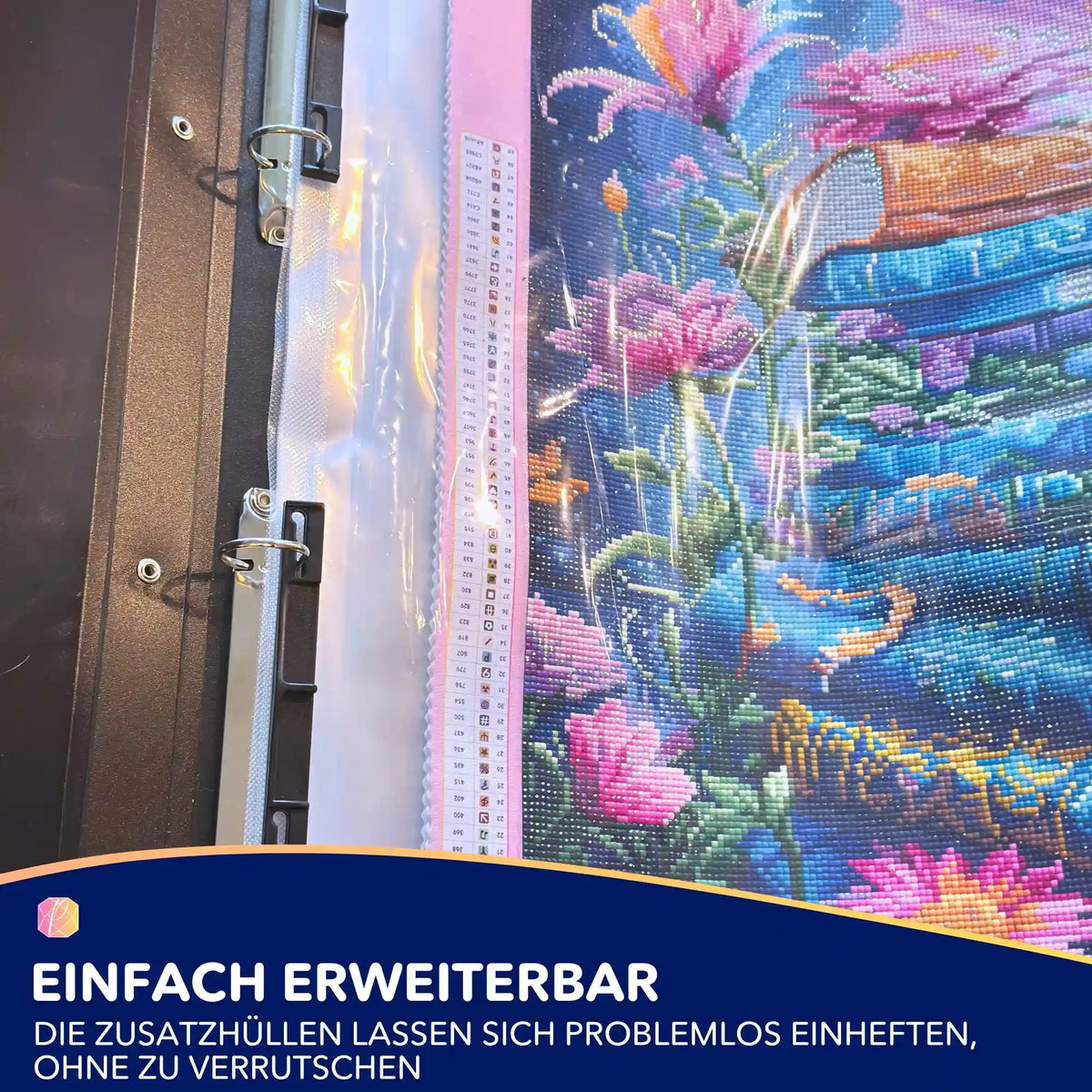 Zusatzhüllen für Diamond Painting Sammelmappe zur sicheren Aufbewahrung von fertigen Diamanten Painting Bildern