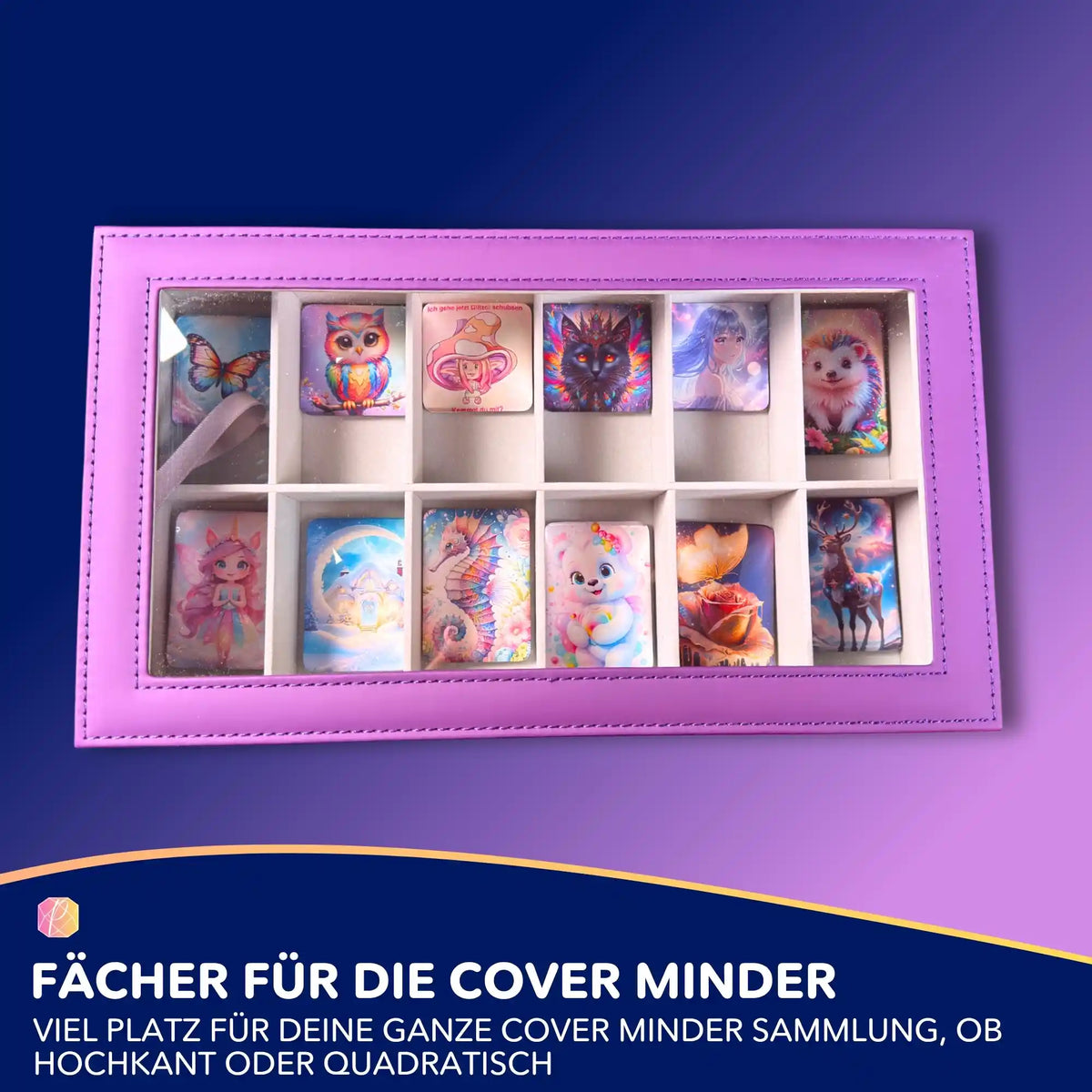 Diamond Truhe Aufbewahrungsbox mit 12 Fächern für bunte Diamond Painting Cover Minder und Zubehör