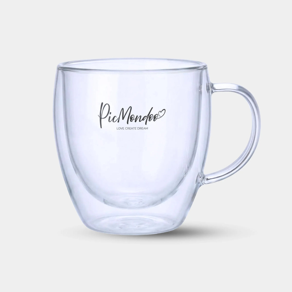 Elegantes, doppelwandiges Picmondoo Teeglas für Diamond Painting und Malen nach Zahlen Fans