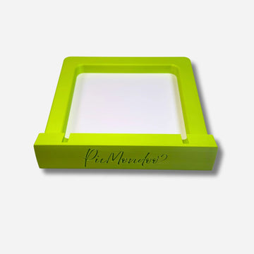 Grüner 3D-gedruckter Sockel für die Picmondoo Döschenwand zur praktischen Aufbewahrung von Diamond Painting Zubehör