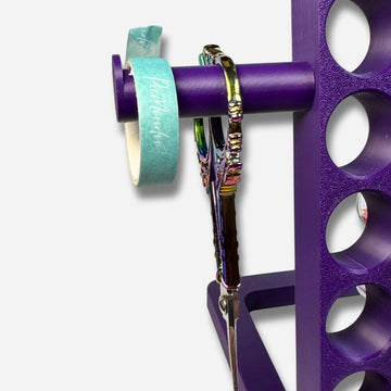 Violette 3D-gedruckte Halterung für Diamond Painting Zubehör mit Schere und Washitape zur praktischen Aufbewahrung