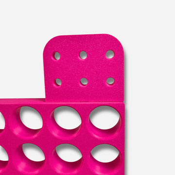 Pinke 3D-gedruckte Halterung für Diamond Painting Aufsätze zur organisierten Aufbewahrung von Bastelzubehör