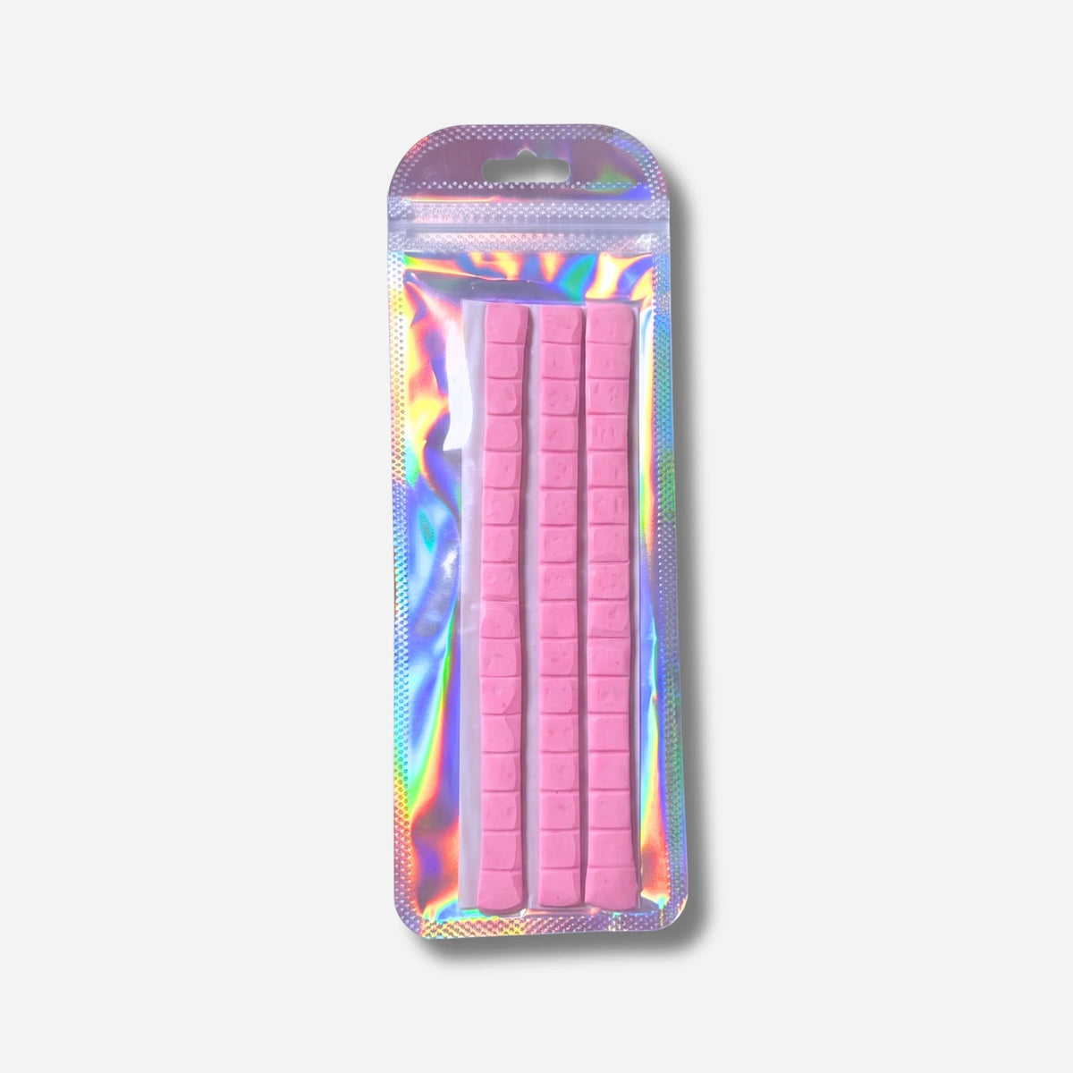 Pink Diamond Painting Putty Pads in holografischer Verpackung als praktisches Diamond Painting Zubehör
