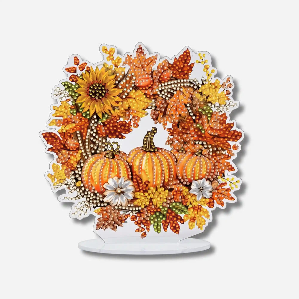 Support pour Diamond Painting Couronne d'automne