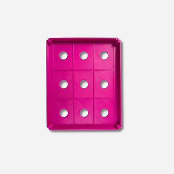 Pinke 3D Coverminder Box mit neun Ablagefächern zur praktischen Diamond Painting Zubehör Aufbewahrung