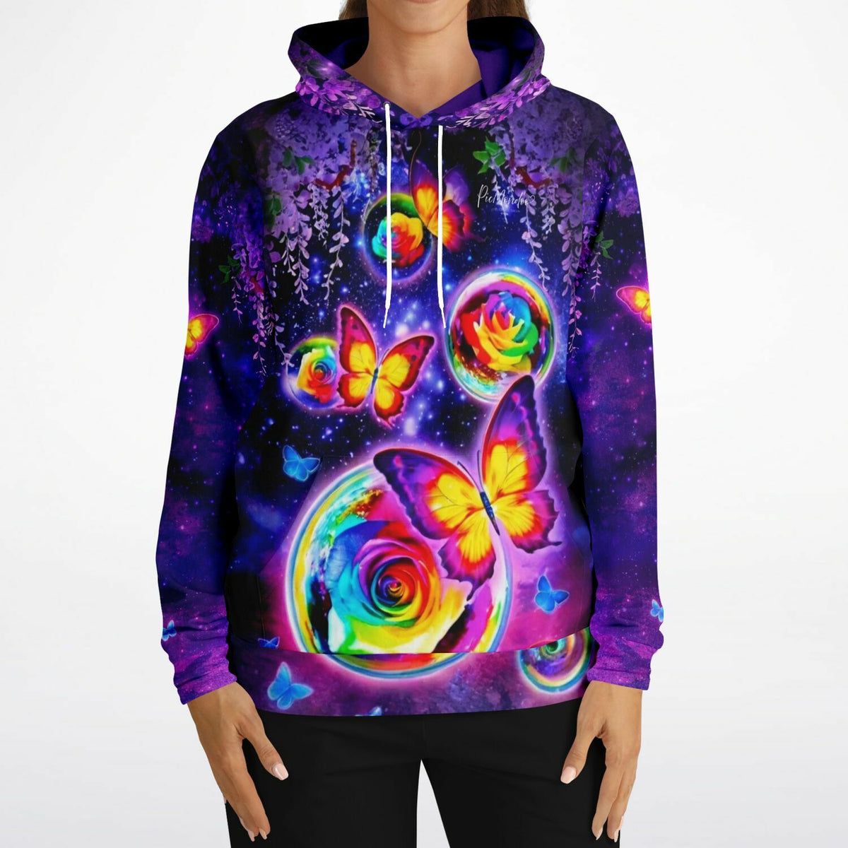 Dreamer Hoodie mit Schmetterlingstanz im Mondschein Design, inspiriert von unseren beliebten Diamond Painting Motiven