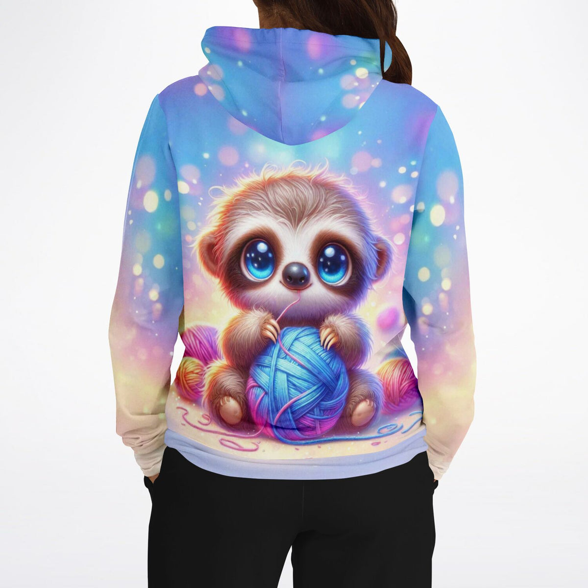 Dreamer Hoodie mit niedlichem Faultier-Motiv, perfekt für Fans von Diamond Painting und Malen nach Zahlen Kunst.