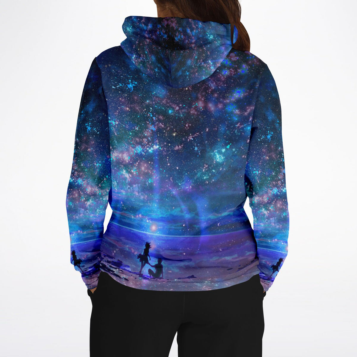 Dreamer Hoodie mit Ozean und Universum Motiv, ähnlich faszinierend wie ein Diamond Painting oder Malen nach Zahlen