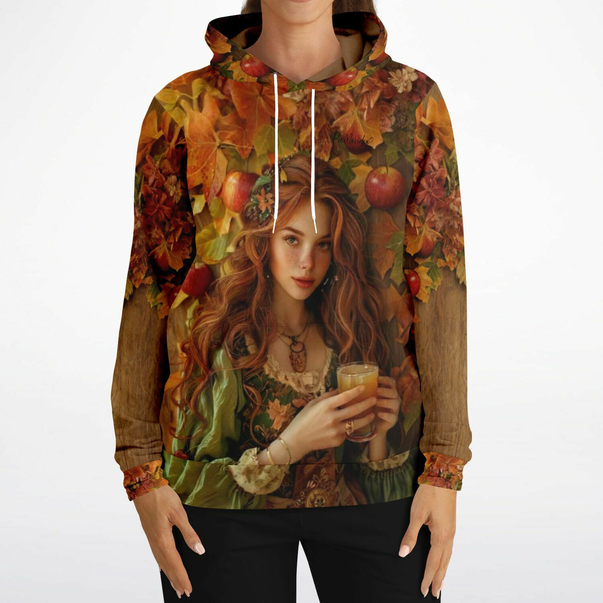 Dreamer Hoodie mit Apfelmädchen Ruby Motiv, bekannt aus Diamond Painting und Malen nach Zahlen Designs von Picmondoo.