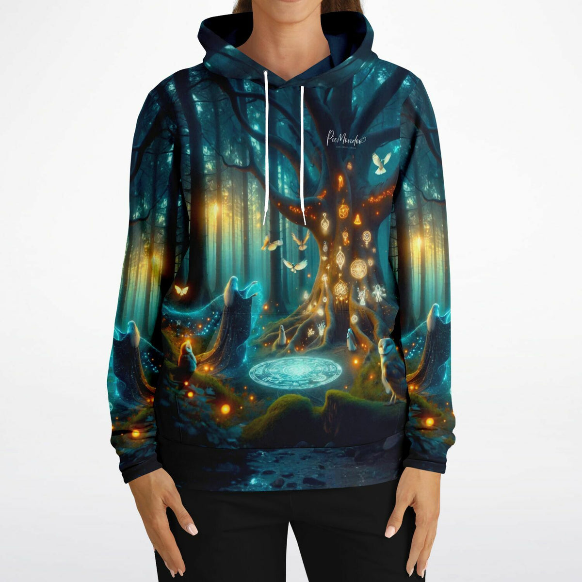 Dreamer Hoodie Hexennacht mit magischem Wald Motiv für Fans von Diamond Painting und kreativer Mode